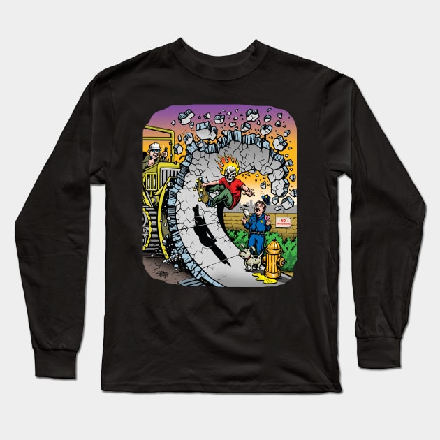 Concrete Wave Long Sleeve T-Shirt by jimbophillips